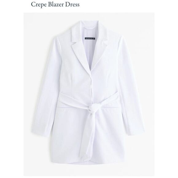 Abercrombie & Fitch Crepe Blazer Dress size XL Tall NWT Academia Preppy - Picture 1 of 8